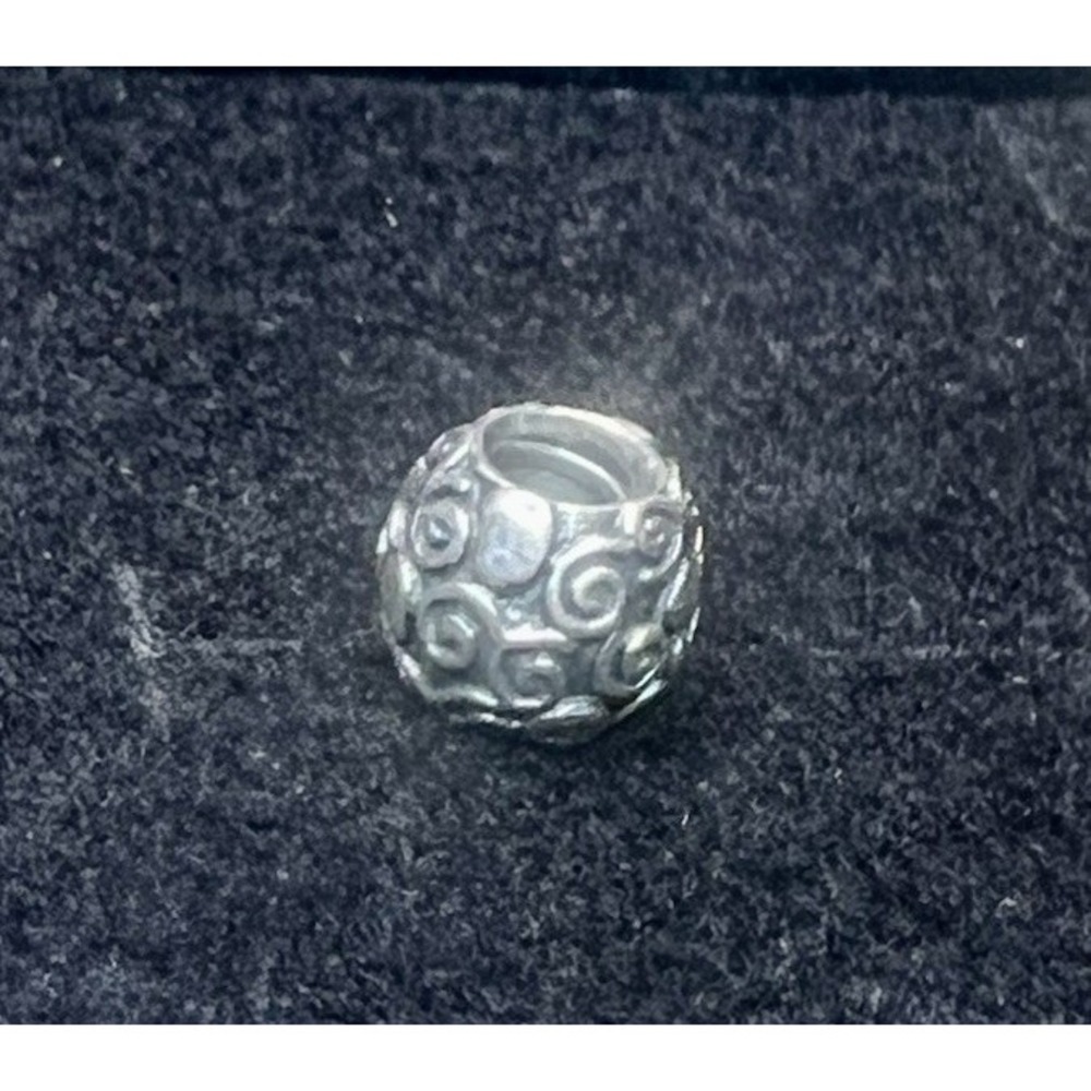 Pandora Sterling Silver SWIRLS AND DOTS Charm #790161 - Authentic & Retired